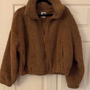 SO Warm Brown Fleece Jacket